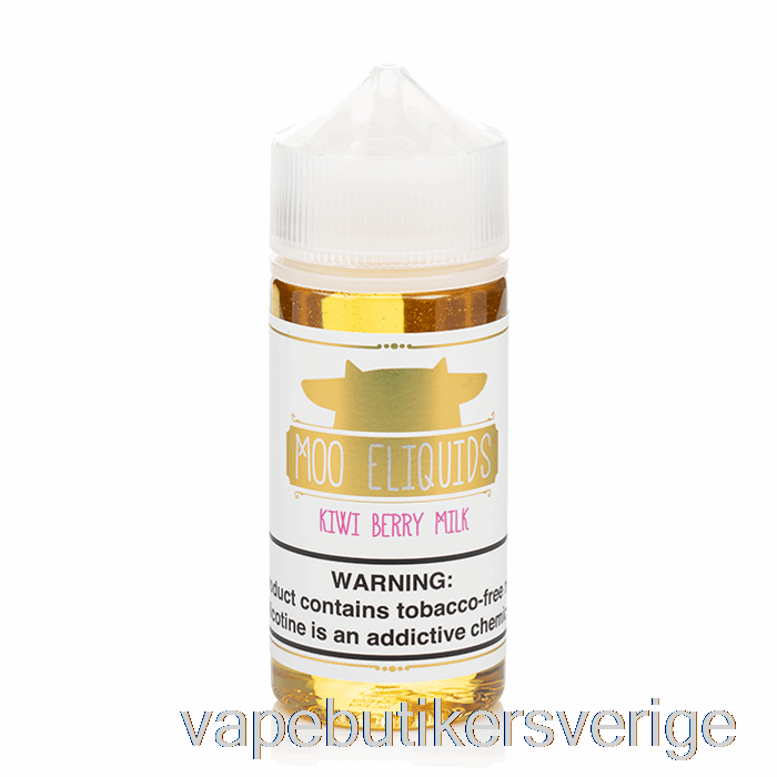 Vape Sverige Kiwibärsmjölk - Moo E-vätskor - 100ml 3mg